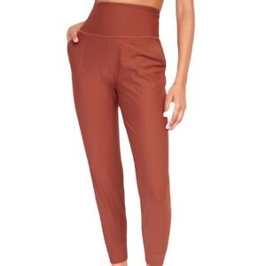 Old Navy High-Waist Burnt Orange PowerSoft Joggers